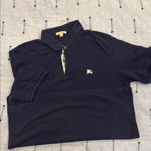 Men's Burberry Navy Polo Shirt